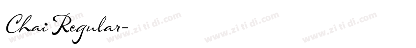 Chai Regular字体转换